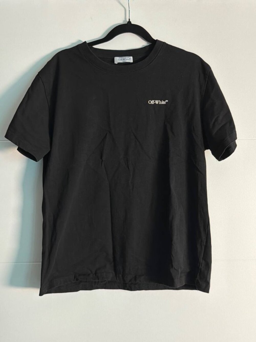 Graphic Cotton T-Shirt | Unisex (Size Unknown) | Black/White